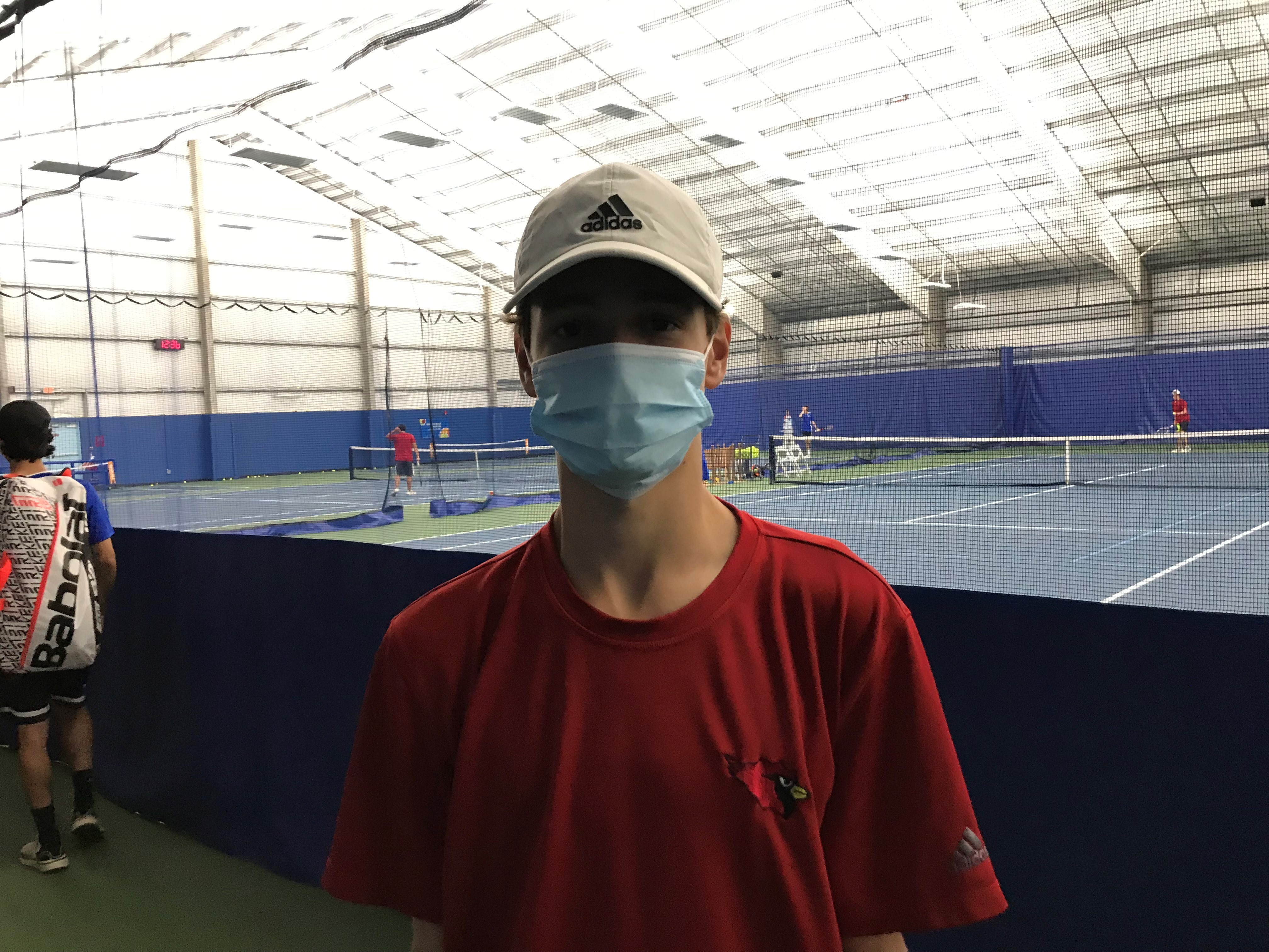 Dylan Atkinson Greenwich sweeps Newtown in first round of Class LL boys tennis tourney ...