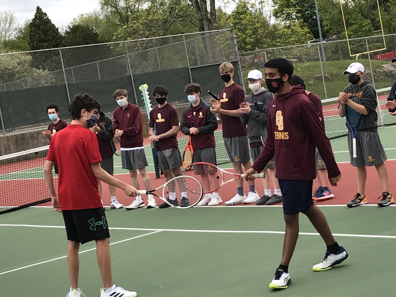 Samir Rajani Cardinals boys tennis team sweeps visiting FCIAC foe St. Joseph ...