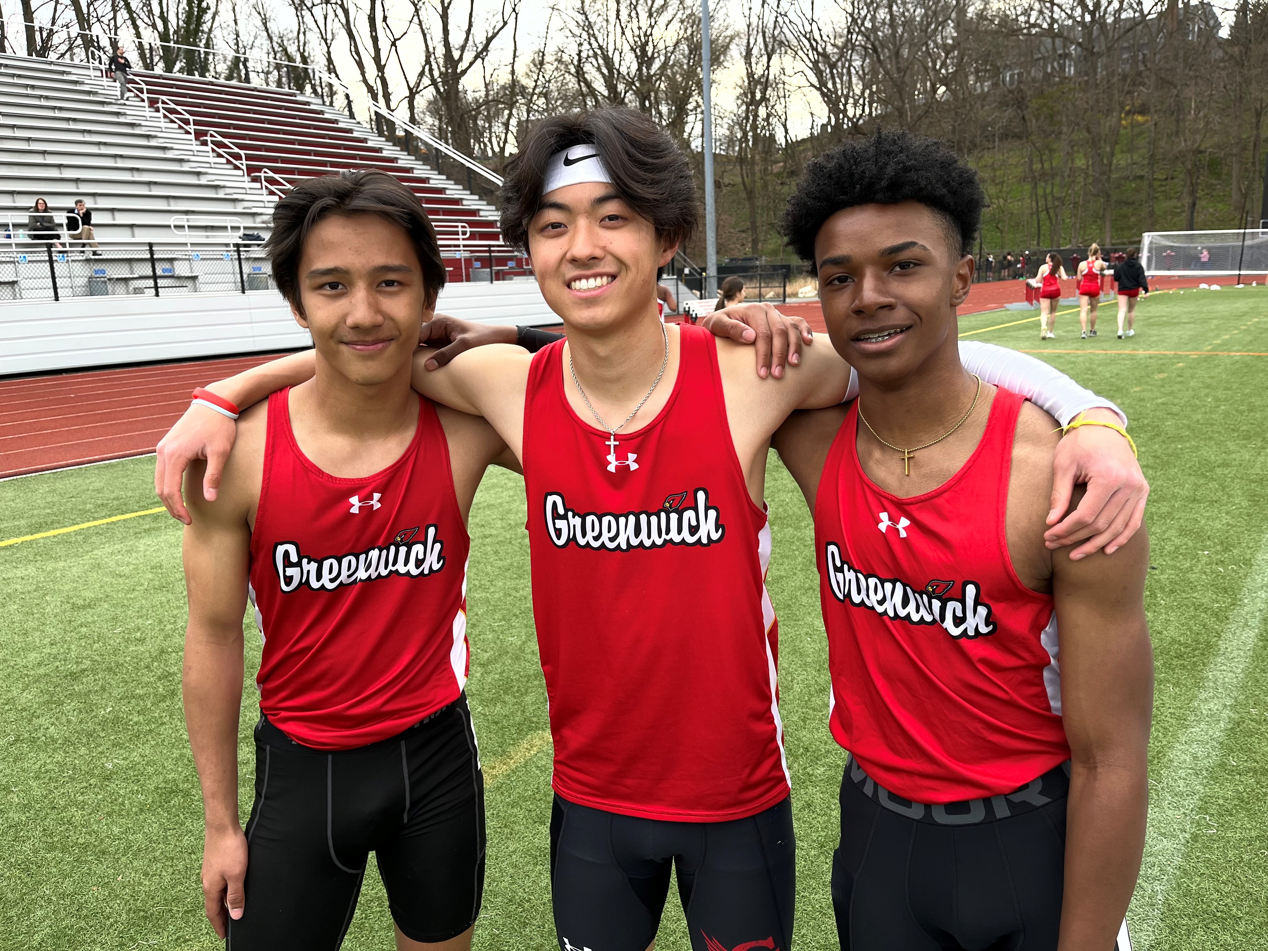 Greenwich boys track and field team defeats Trumbull in season-opening ...