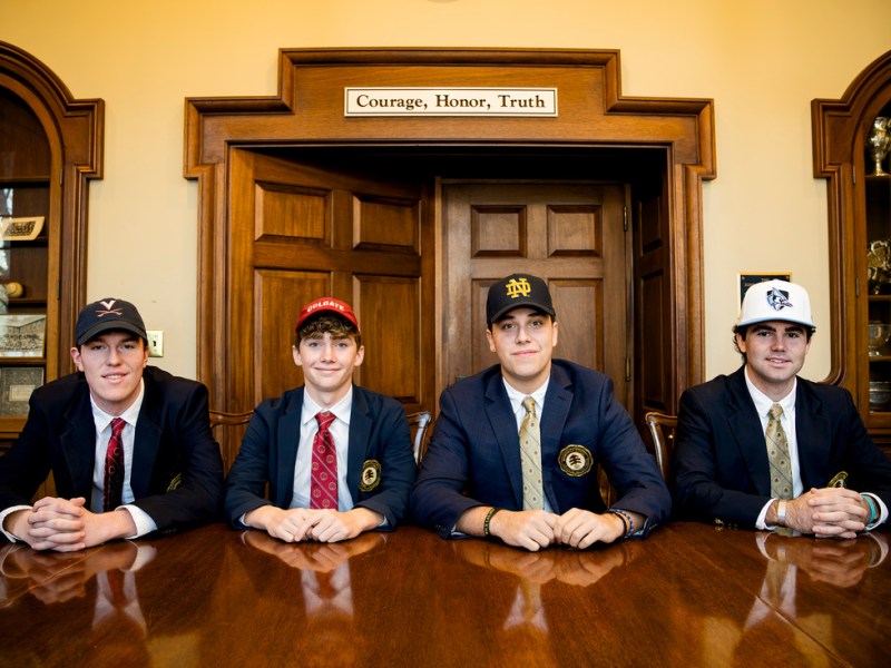 Four Brunswick School student-athletes sign National Letters of Intent