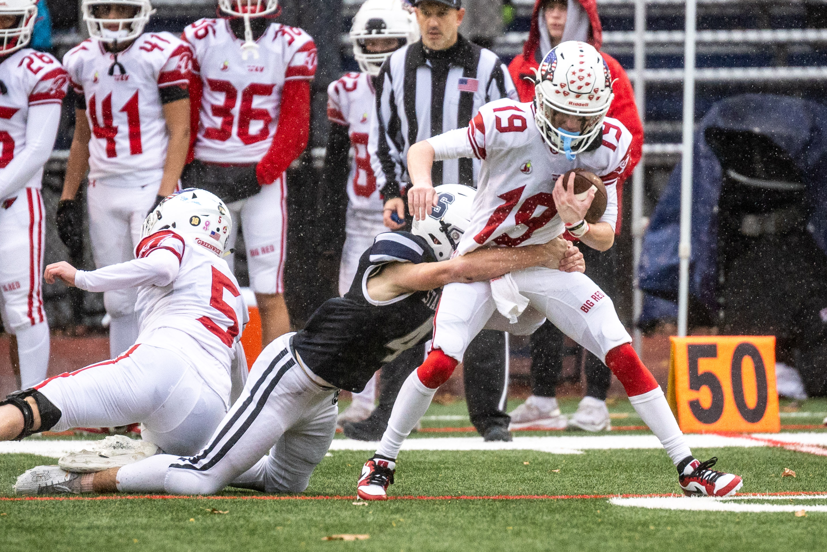 Greenwich shut out by Thanksgiving Day football rival Staples, 27