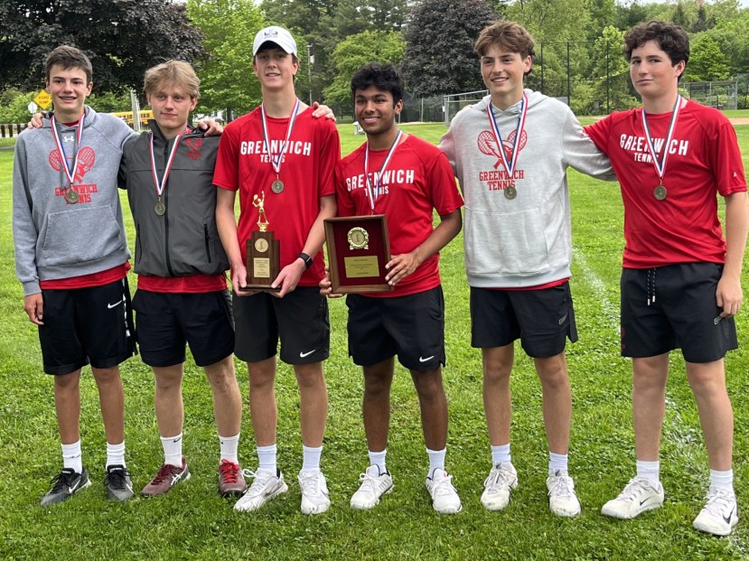 Fuci Ac Undefeated Greenwich High School boys tennis team tops rival Staples ...