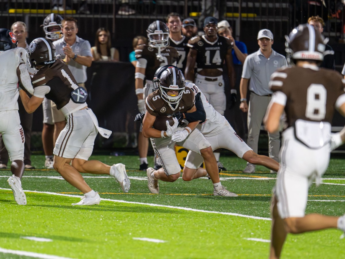 Brunswick football team outscores Suffield Academy in action-packed victory; Park, Inman score three touchdowns apiece