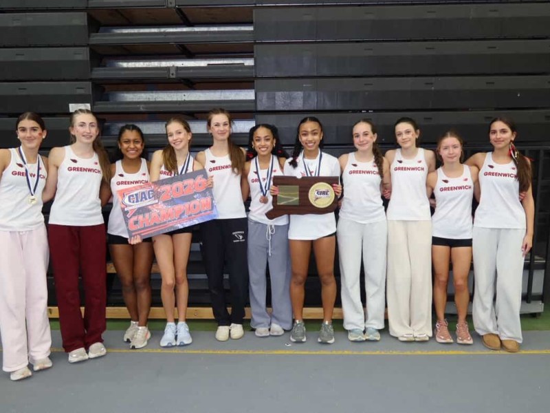 Greenwich High girls track and field team places second in team standings at CIAC State Open Championships