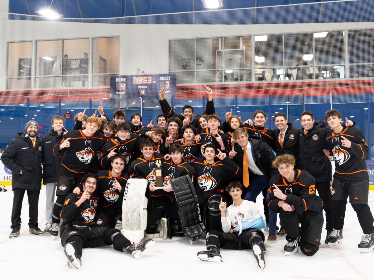 Greenwich Country Day’s varsity boys hockey team wins first FAA Tournament championship with overtime victory over Kingswood-Oxford in title matchup