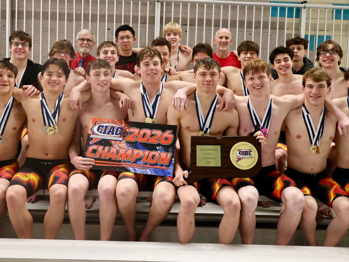 Greenwich High boys swimming team continues reign of supremacy at CIAC Class LL Championships, winning the team title for the 12th consecutive season