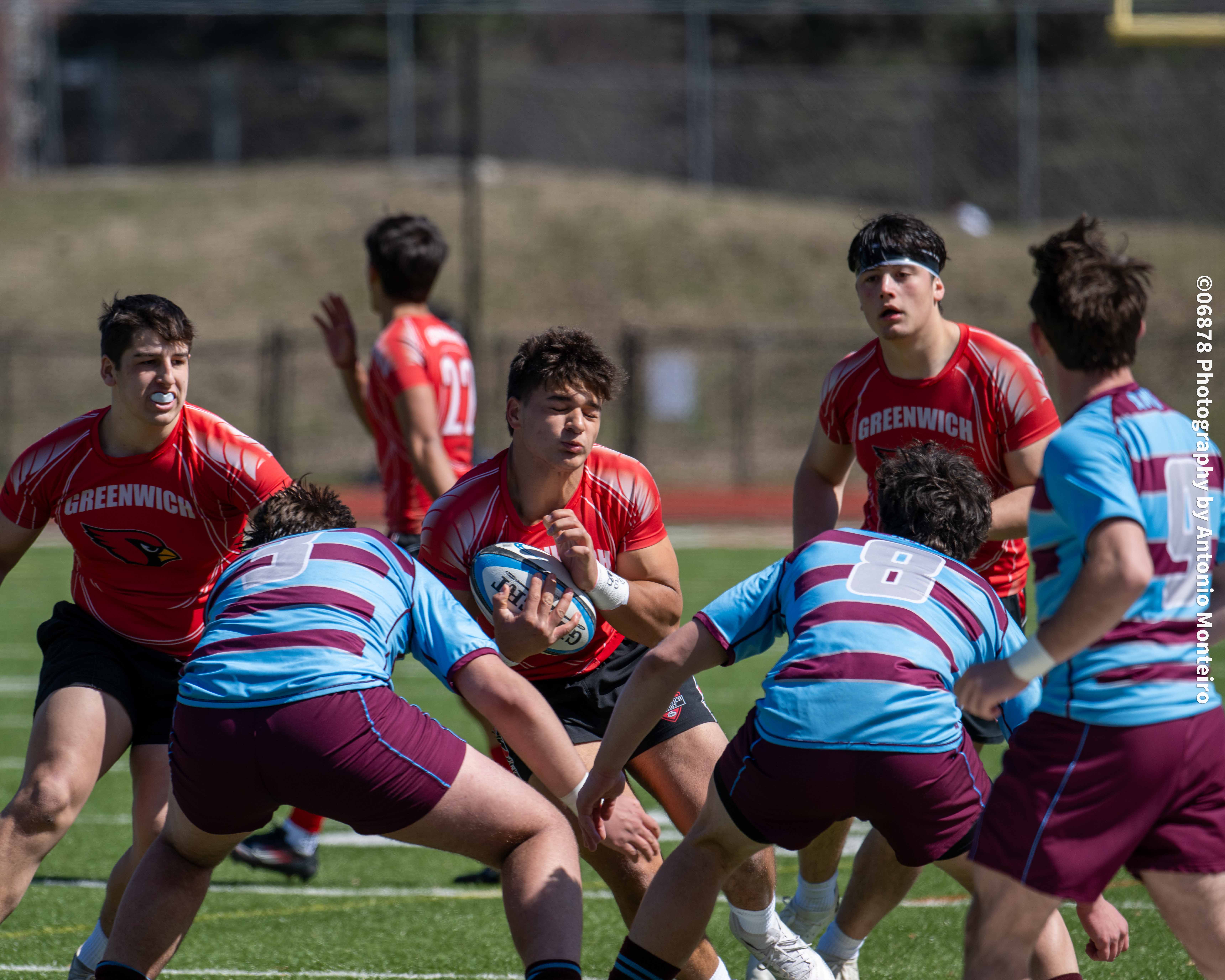 Greenwich High School boys rugby team hosted rival Xavier in Greenwich High School boys rugby team hosted rival Xavier in