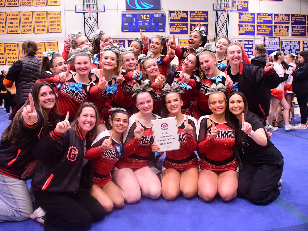 Greenwich High varsity cheerleading team earns Connecticut Team of the Year honors; Senior Ingrid Imp named Connecticut Cheerleader of the Year