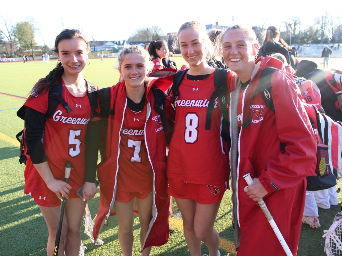 Giselle DiPietro scores 100th goal, Finley De Gennaro makes 100th save for Greenwich High varsity girls lacrosse team in season-opening loss to Pleasantville